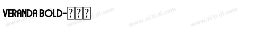 Veranda Bold字体转换